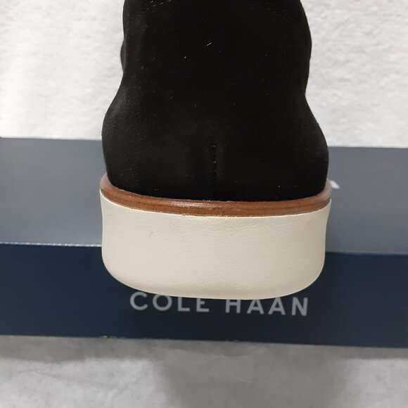 COLE HANN MEN GRAND 360 SUEDE LEATHER SLIP ON SHOES BLACK/WHITE 11M - Picture 16 of 16